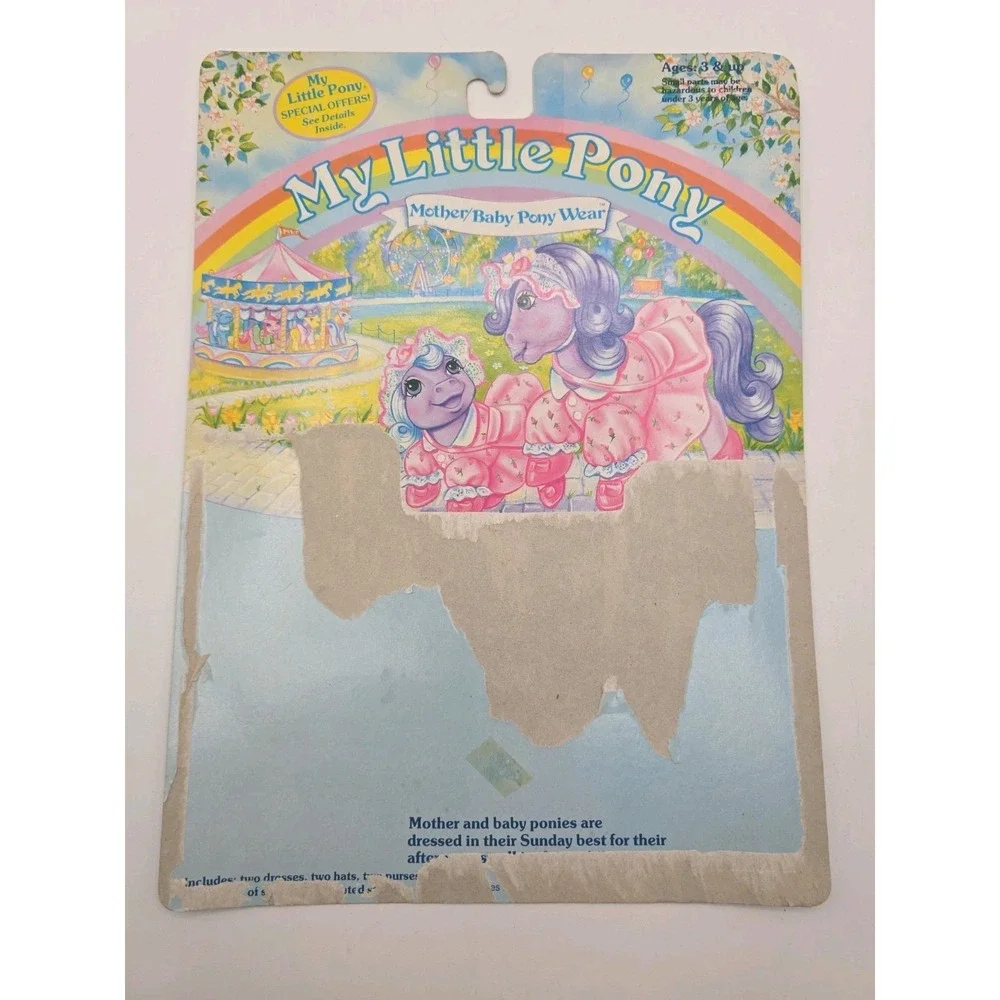 1985 My Little Pony Mother/Baby Pony Wear Sunday Stroll Outfits + Ponies U308